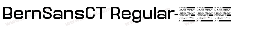 BernSansCT Regular字体转换